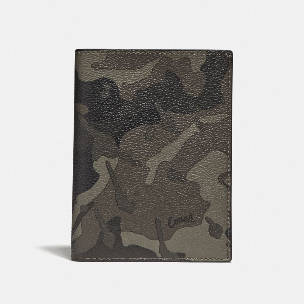 Étui à passeport avec imprimé camouflage