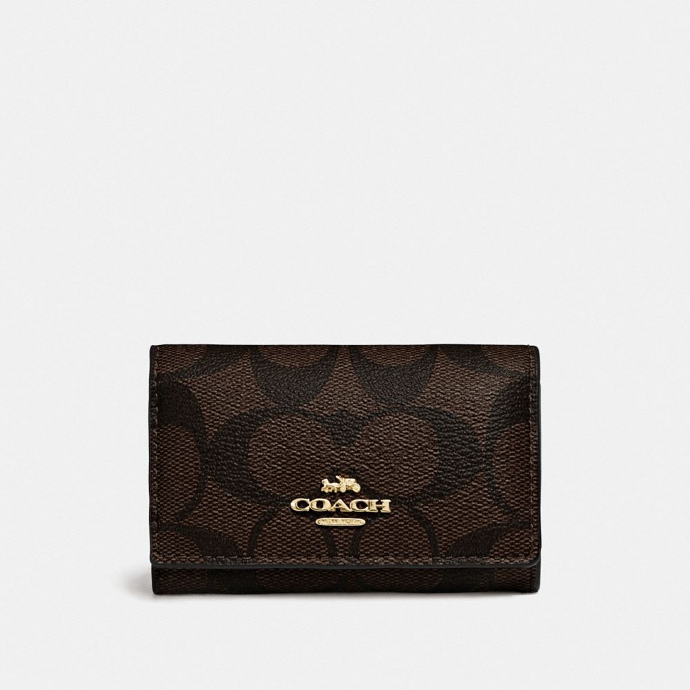 COACH コーチ キーケース シグネチャー カーキ　F77998 IME74