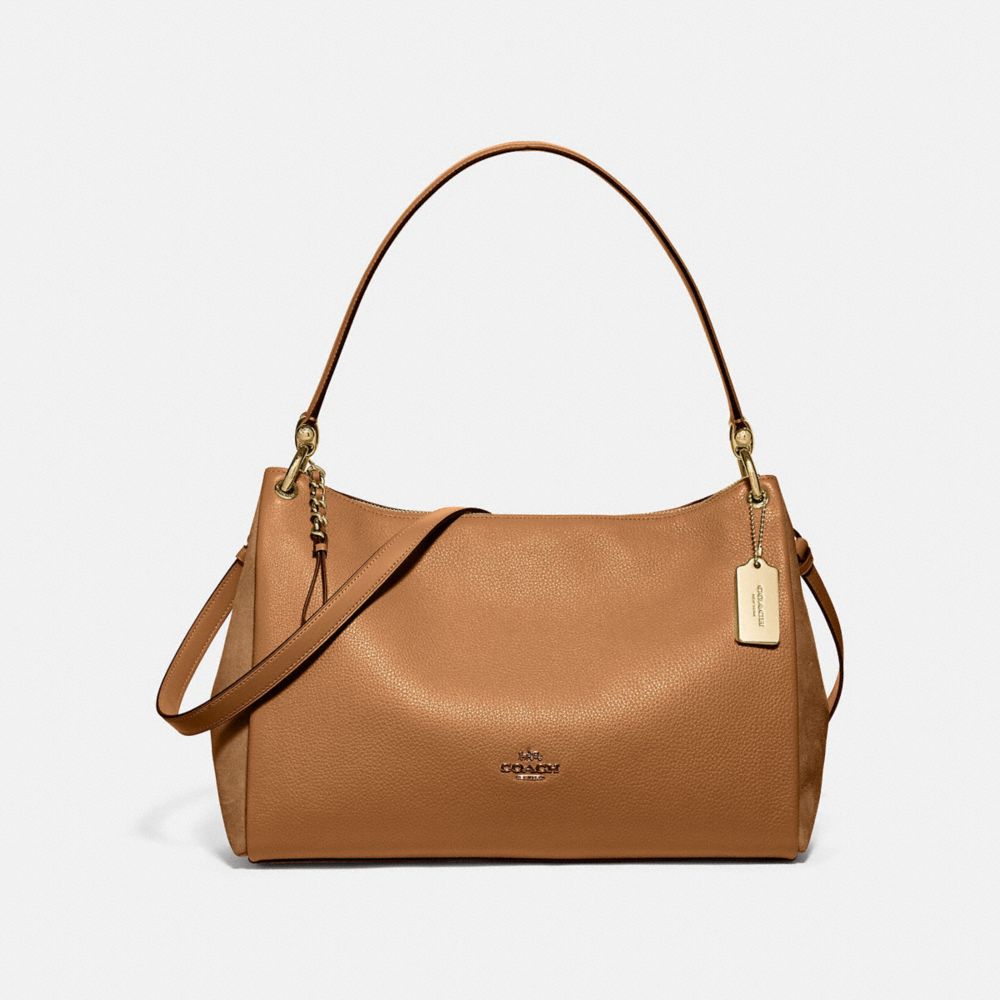 Mia leather shoulder outlet bag