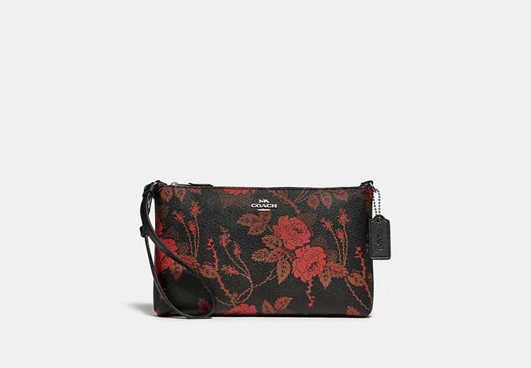 Large Wristlet 25 With Thorn Roses Print