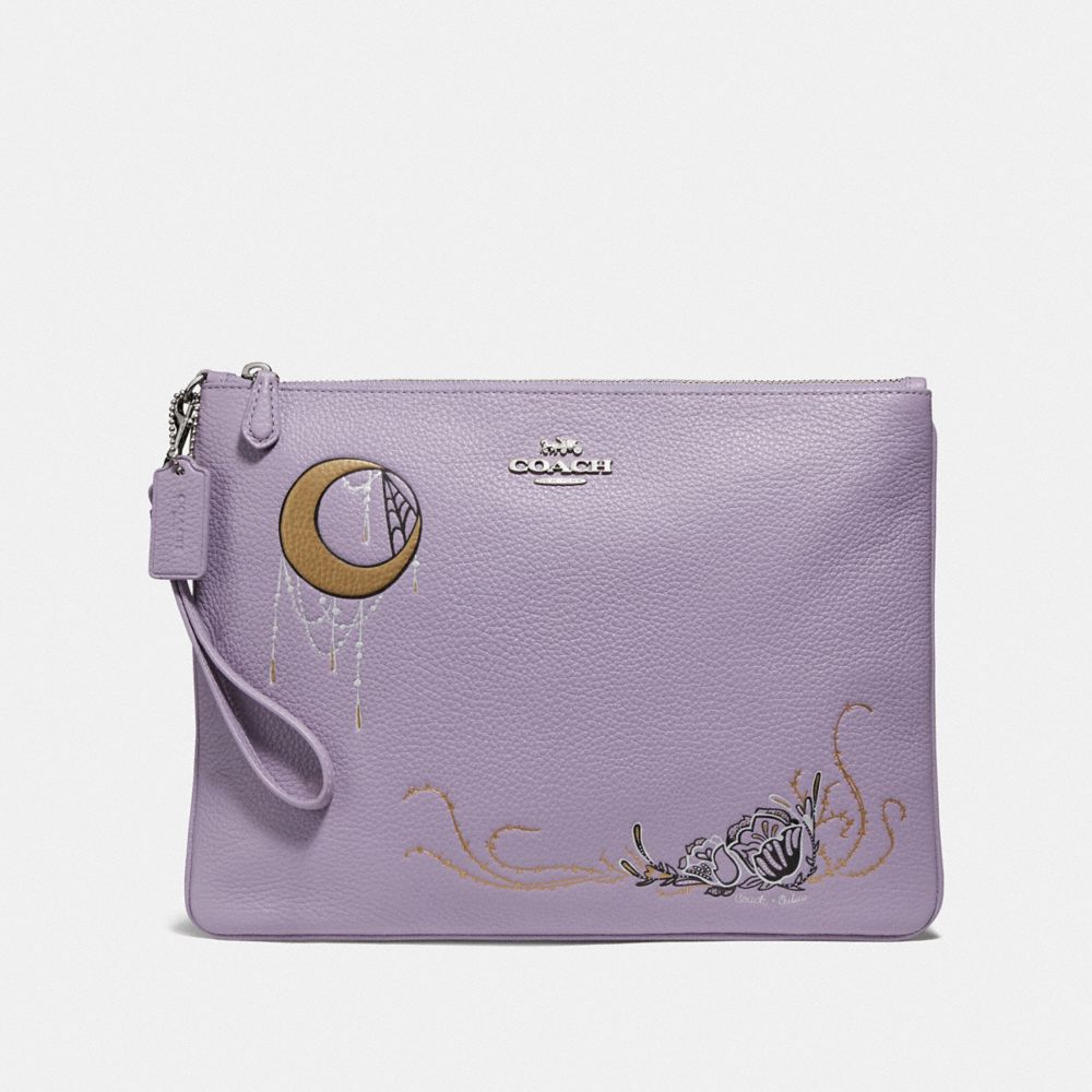 COACH®,Large Wristlet 30 With Chelsea Animation,,Front View