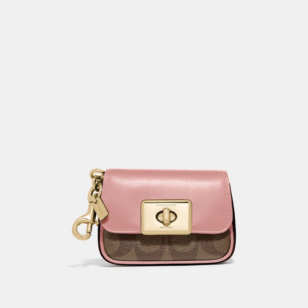 COACH Outlet Mini Cassidy Coin Case In Blocked Signature Canvas