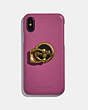 COACH®,HORSE AND CARRIAGE PHONE GRIP,Gold/Gold,Front View