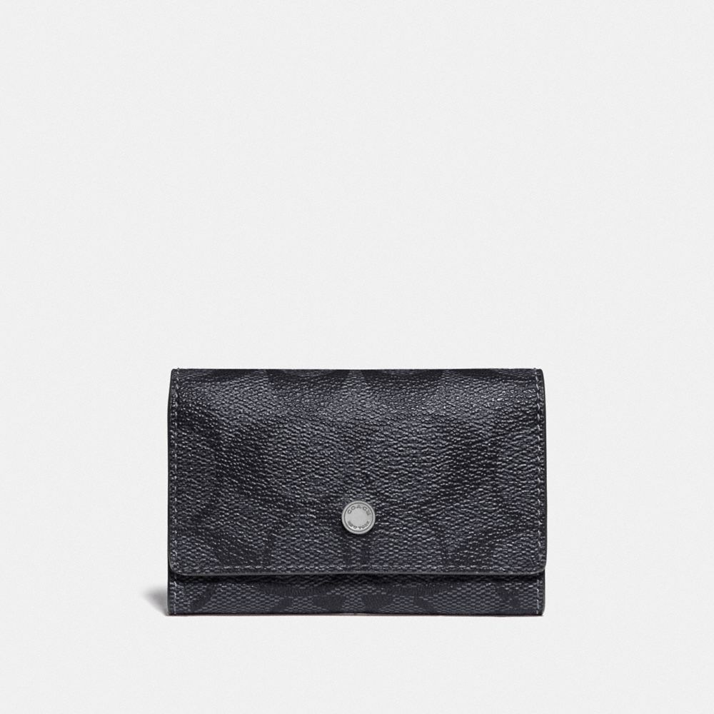 COACH® Outlet | Five Ring Key Case In Signature Canvas