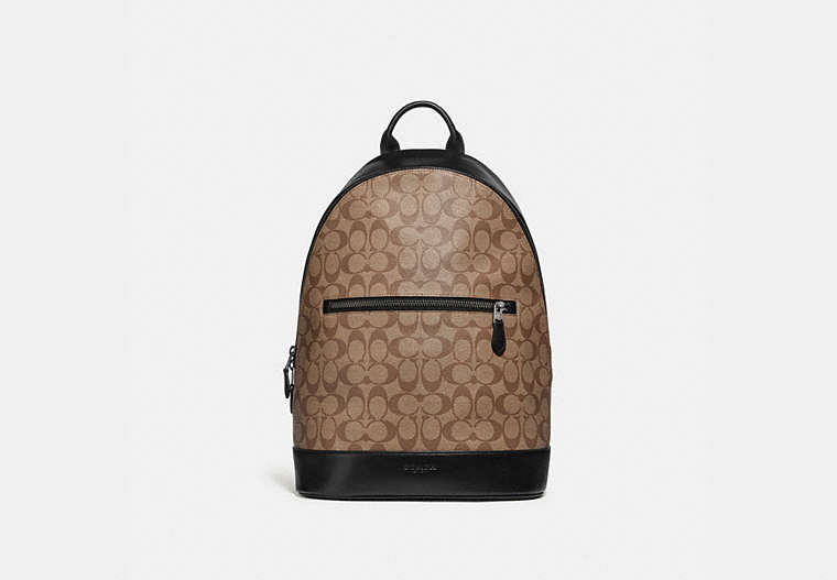 West Slim Backpack In Signature Canvas