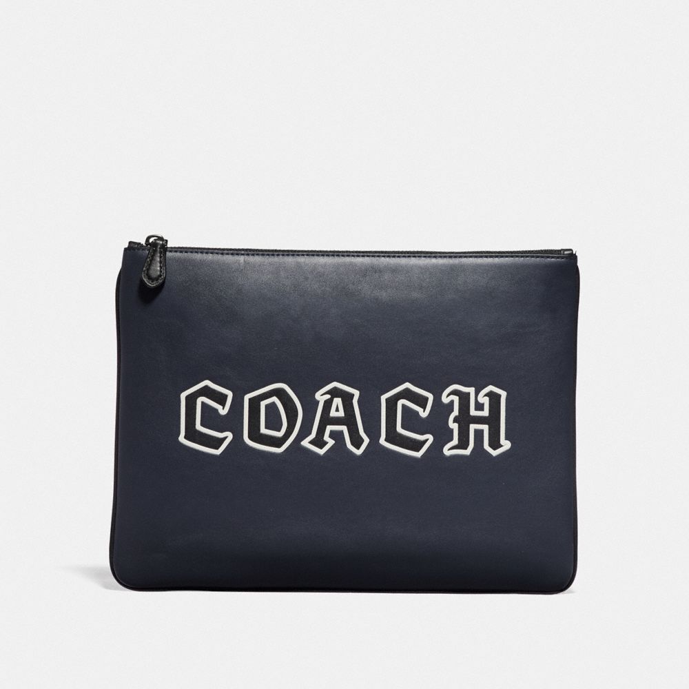 Large Pouch With Coach Script