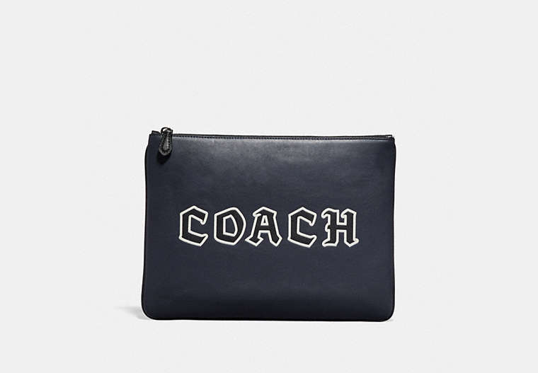 Large Pouch With Coach Script