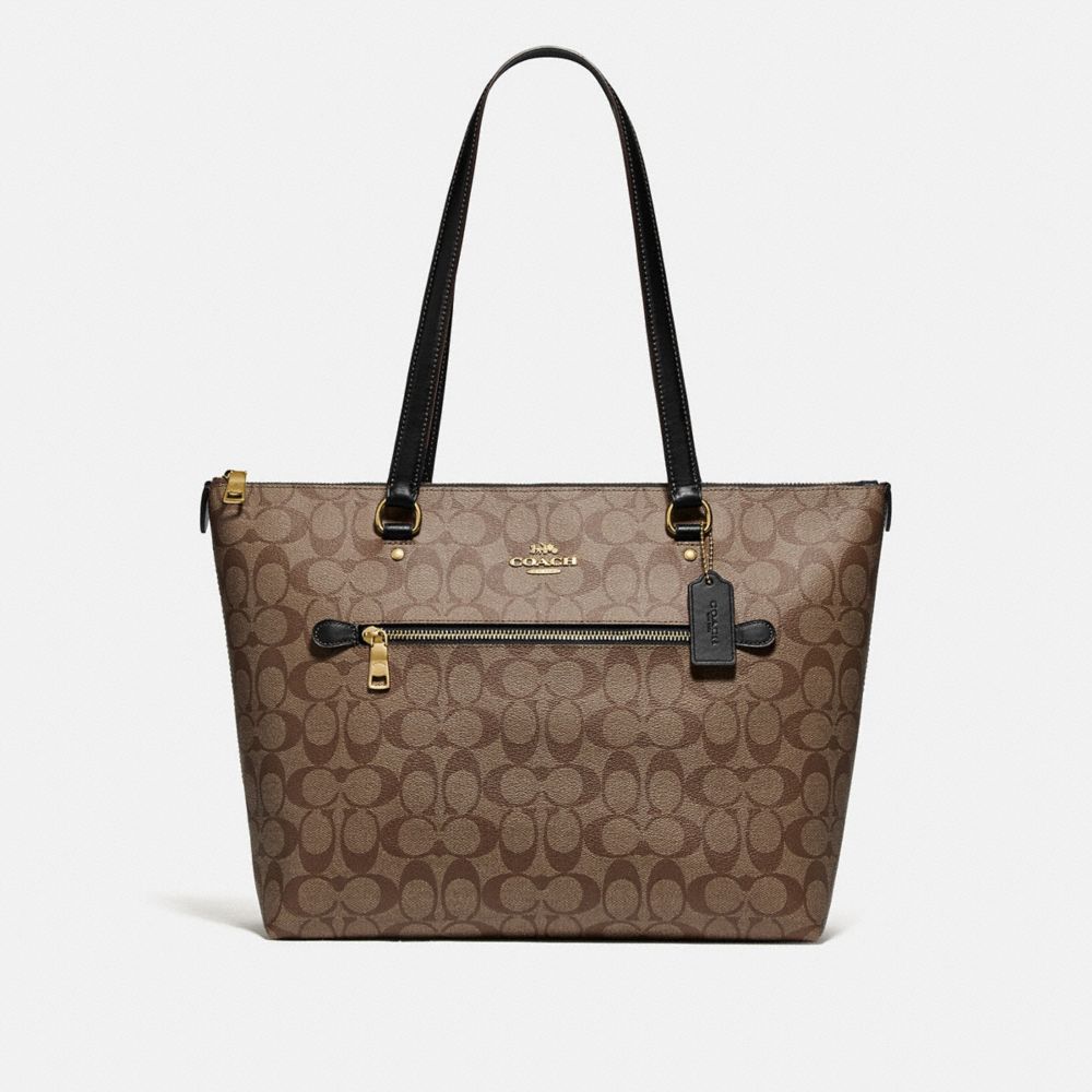 COACH Large City Tote in Saffiano Leather in Brown