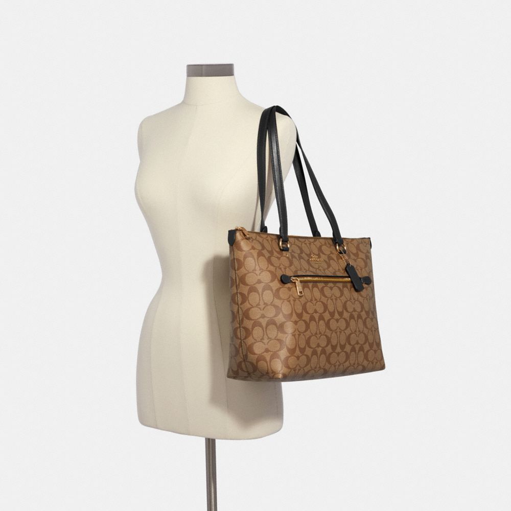 COACH®  Gallery Tote In Signature Canvas With Bee Print