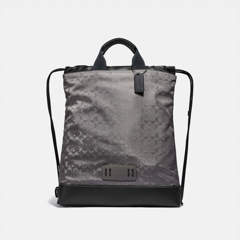 Terrain Drawstring Backpack In Signature Jacquard