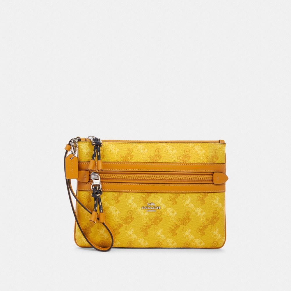 COACH☆GALLERY POUCH WITH HORSE AND CARRIAGE PRINT COACH® Outlet | Gallery Pouch With Horse And Carriage Print
