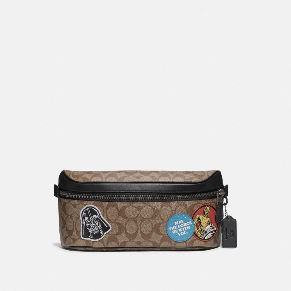 Star Wars X Coach Sac Banane Westway En Toile Signature Avec Patchs