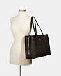 COACH®,LARGE AVENUE CARRYALL IN SIGNATURE CANVAS,pvc,Large,Gold/Brown Black,Alternate View