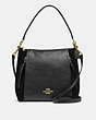 COACH®,MARLON HOBO,Large,Gold/Black,Front View