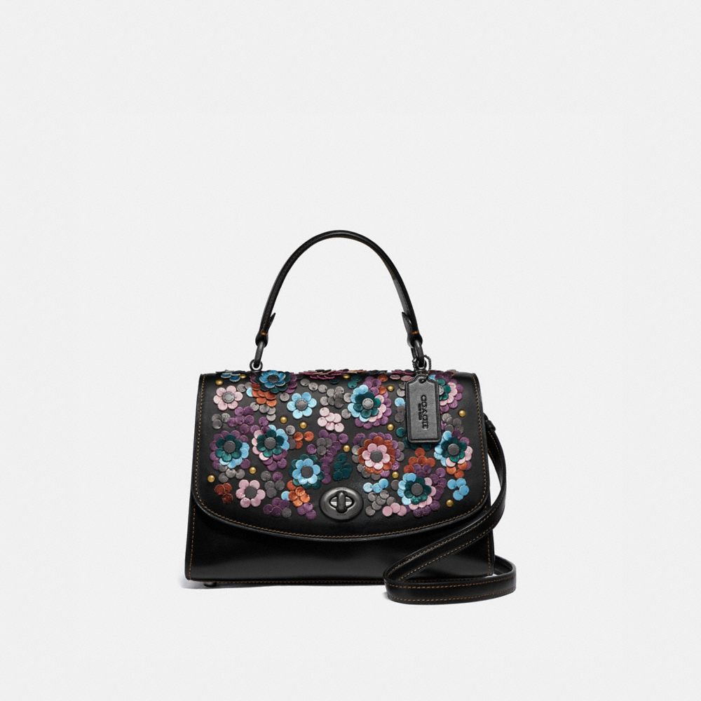 Tilly Top Handle Satchel With Leather Sequins