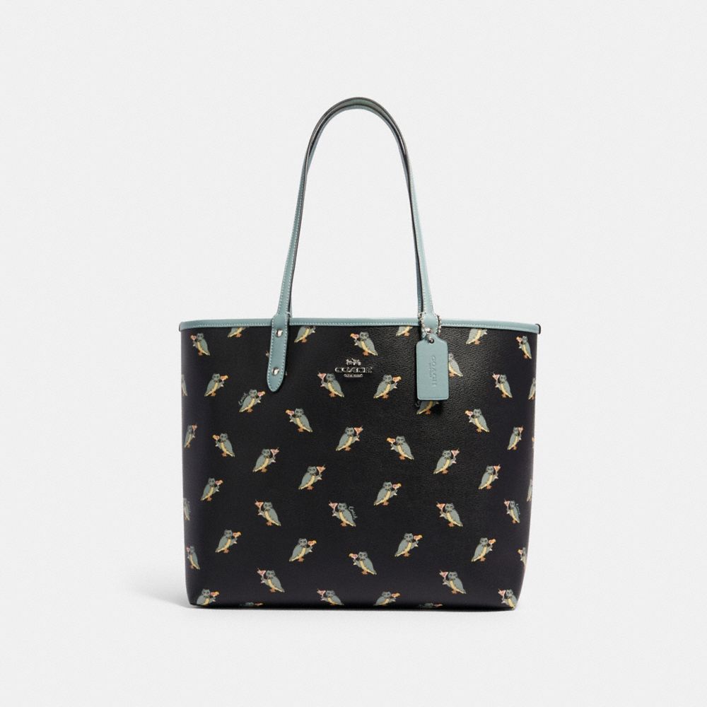 COACH Outlet Reversible City Tote With Party Owl Print