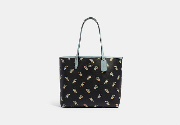 Reversible City Tote With Party Owl Print