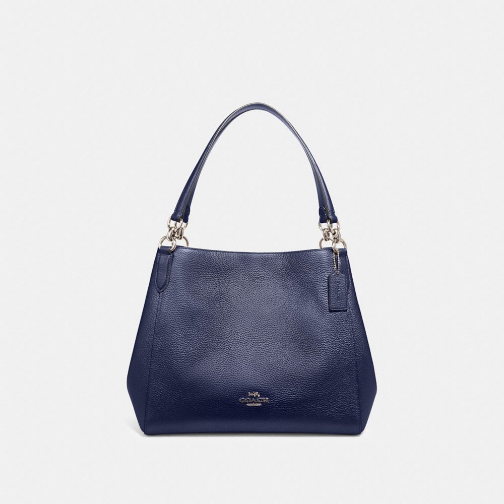 Coach metallic cheap blue handbag