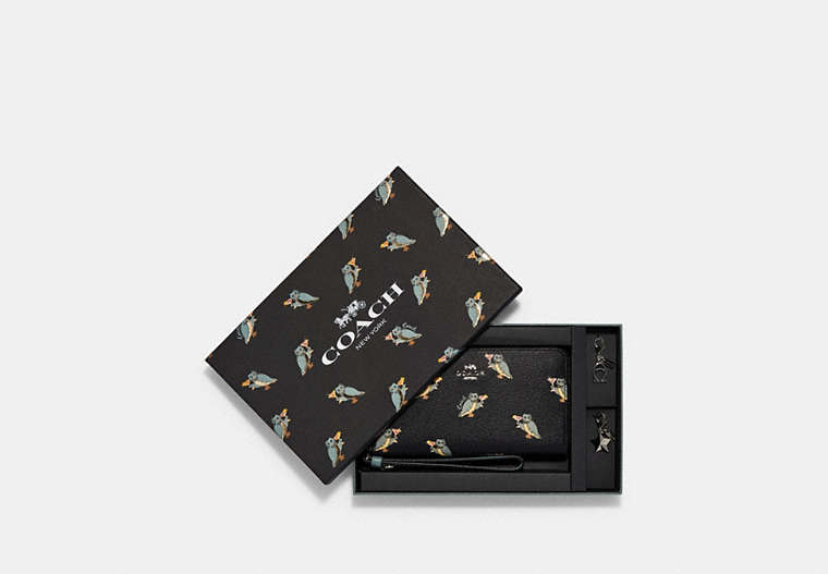 Grand portefeuille de téléphone en boîte avec imprimé Party Owl