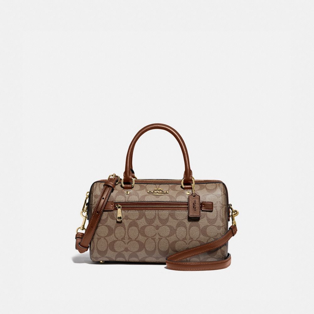 COACH®  Rowan Satchel In Blocked Signature Canvas