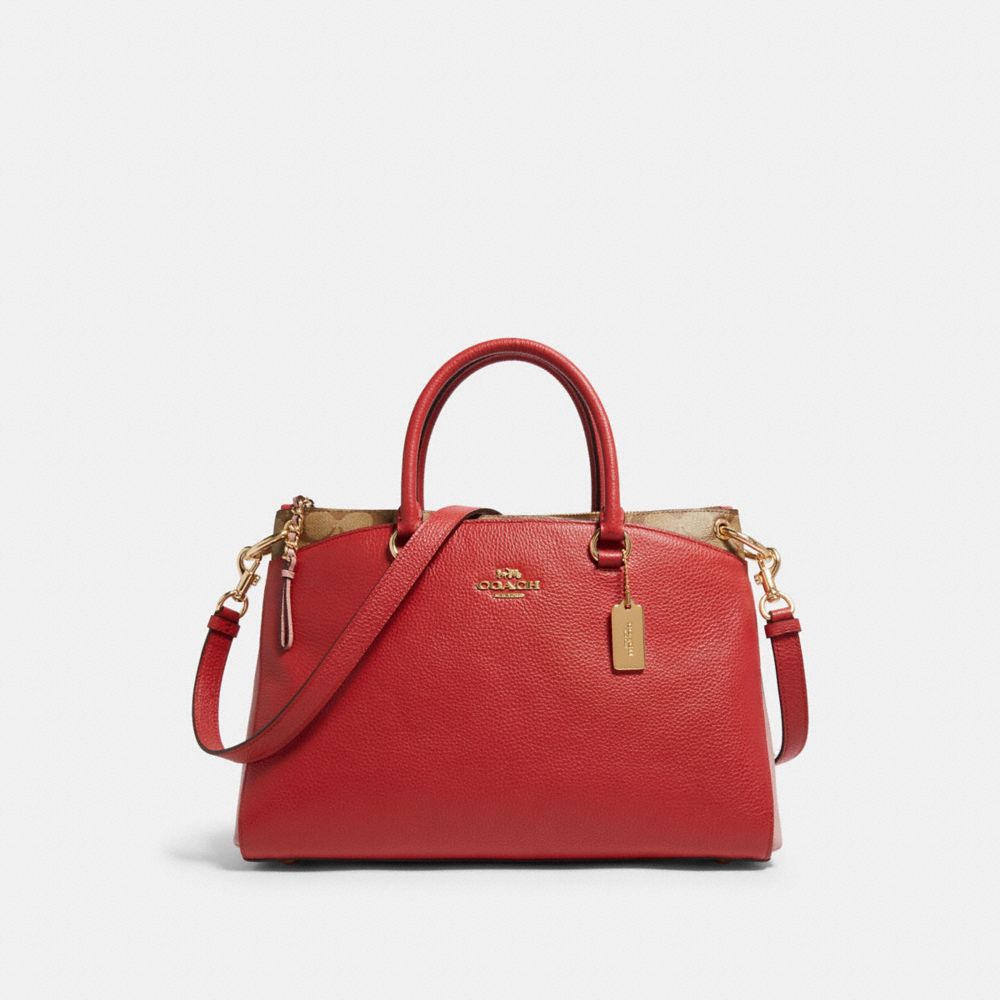 COACH Outlet Mia Satchel In Colorblock Signature Canvas