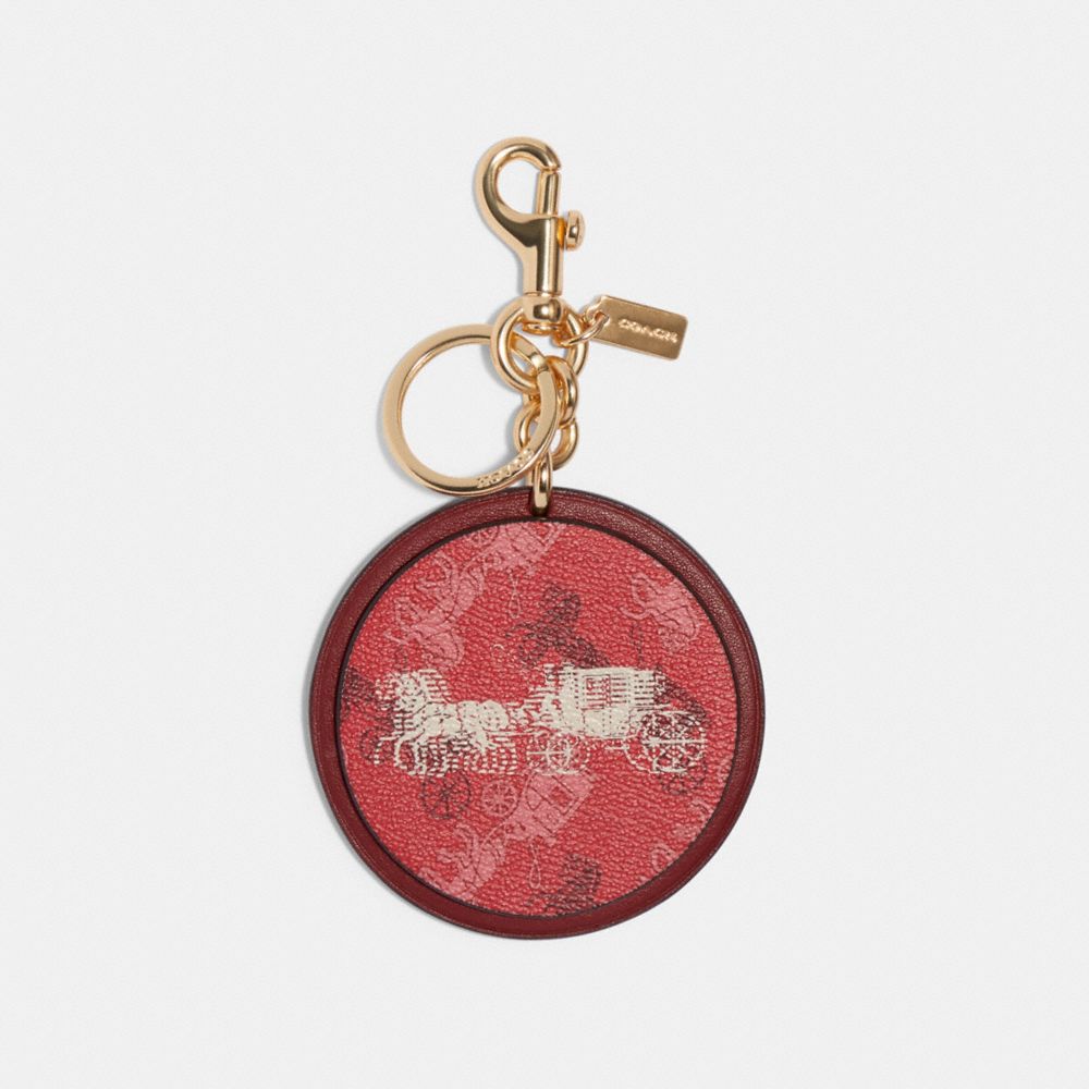 Horse And Carriage Print Bag Charm