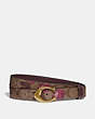 Signature Buckle Belt With Victorian Floral Print, 25 Mm