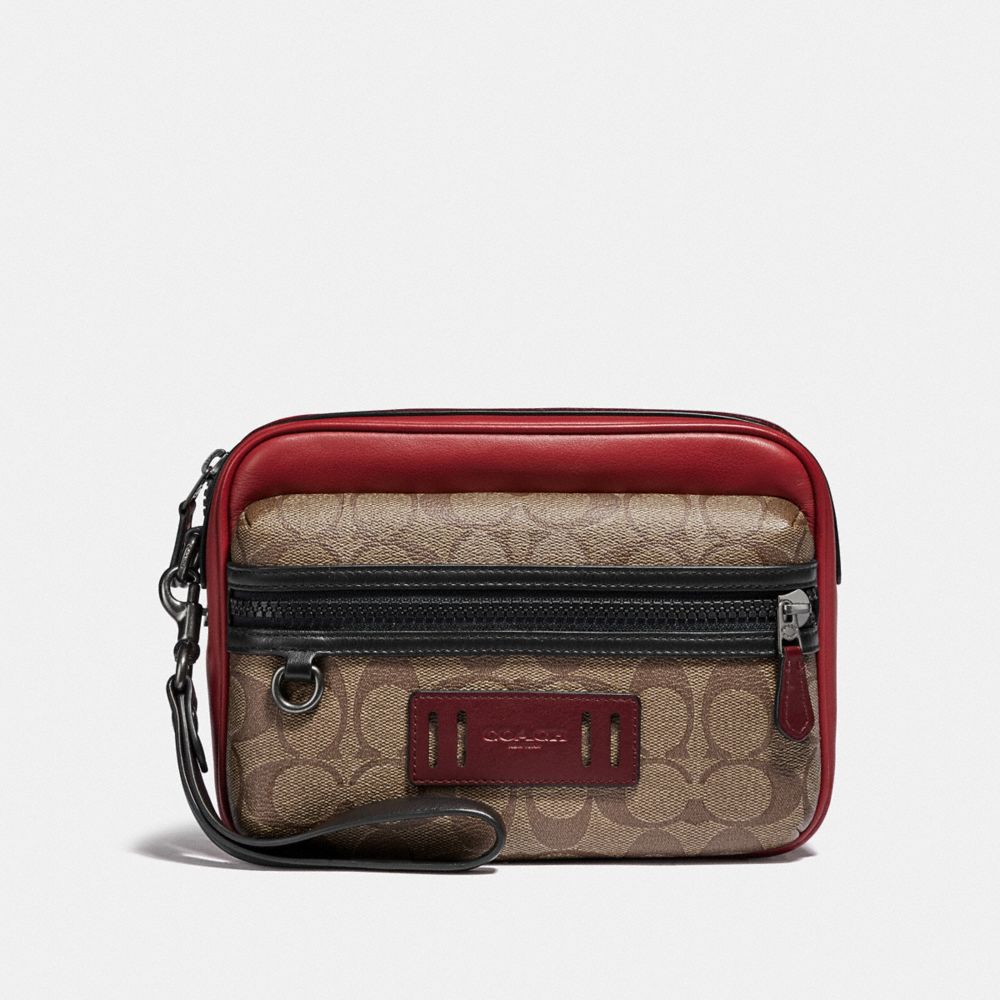 Pochette Terrain En Toile Signature Colorblock