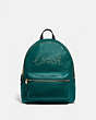 Medium Charlie Backpack With Studded Coach Script