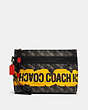 Carryall Pouch With Horse And Carriage Print