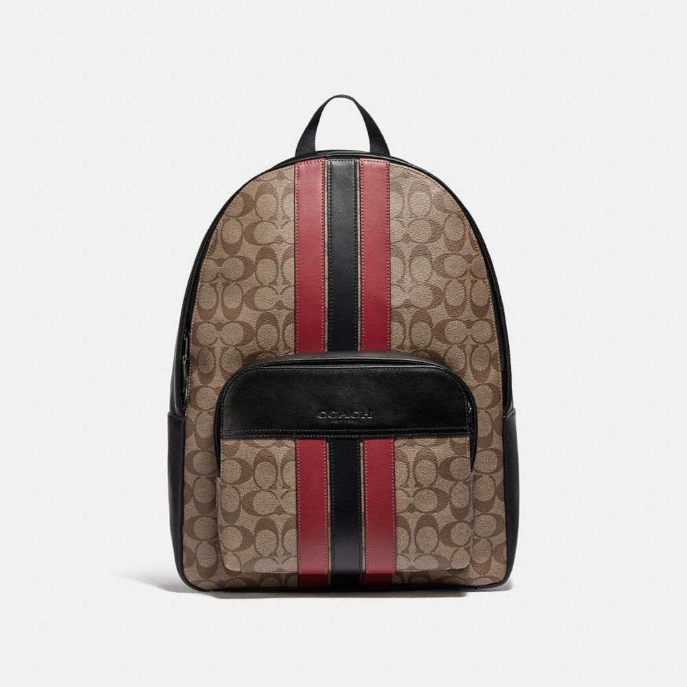COACH® Outlet | Houston Backpack In Signature Canvas With Varsity