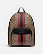 Houston Backpack In Signature Canvas With Varsity Stripe