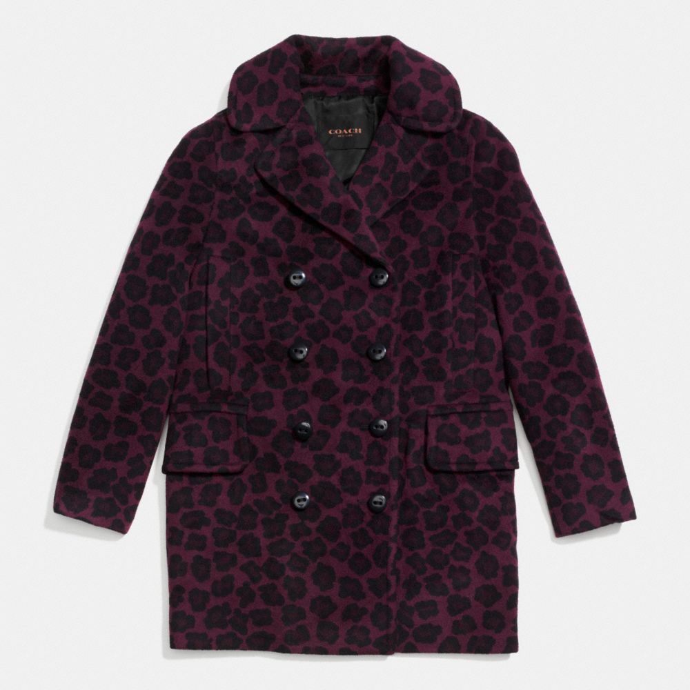 COACH Ocelot Long Peacoat COACH