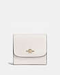 COACH®,SMALL WALLET,Gold/Chalk,Front View