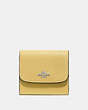 COACH®,SMALL WALLET,Silver/Light Yellow,Front View