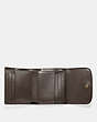 COACH®,SMALL WALLET IN SIGNATURE CANVAS,pvc,Gold/Khaki Platinum,Inside View,Top View