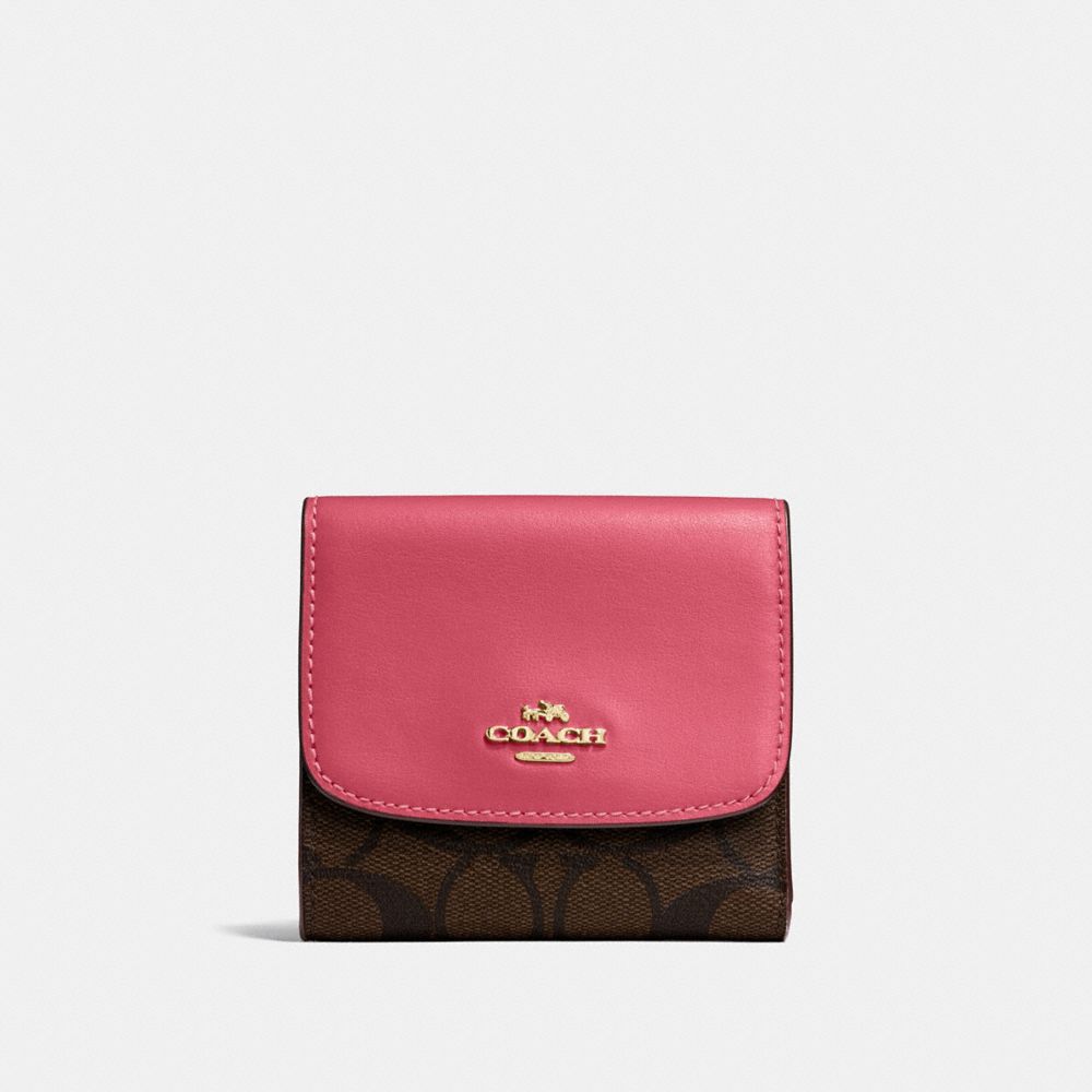 Coach small wallet online signature canvas