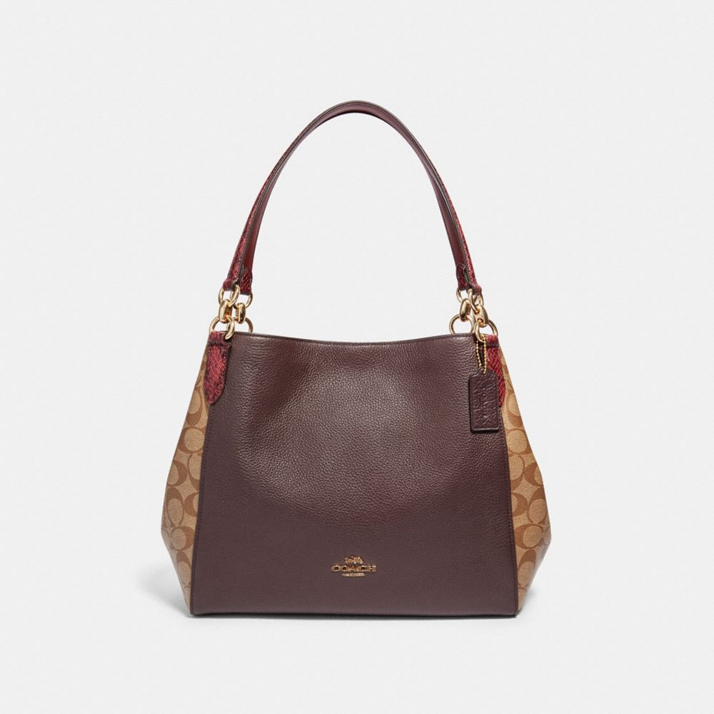 COACH Outlet Hallie Shoulder Bag In Signature Canvas