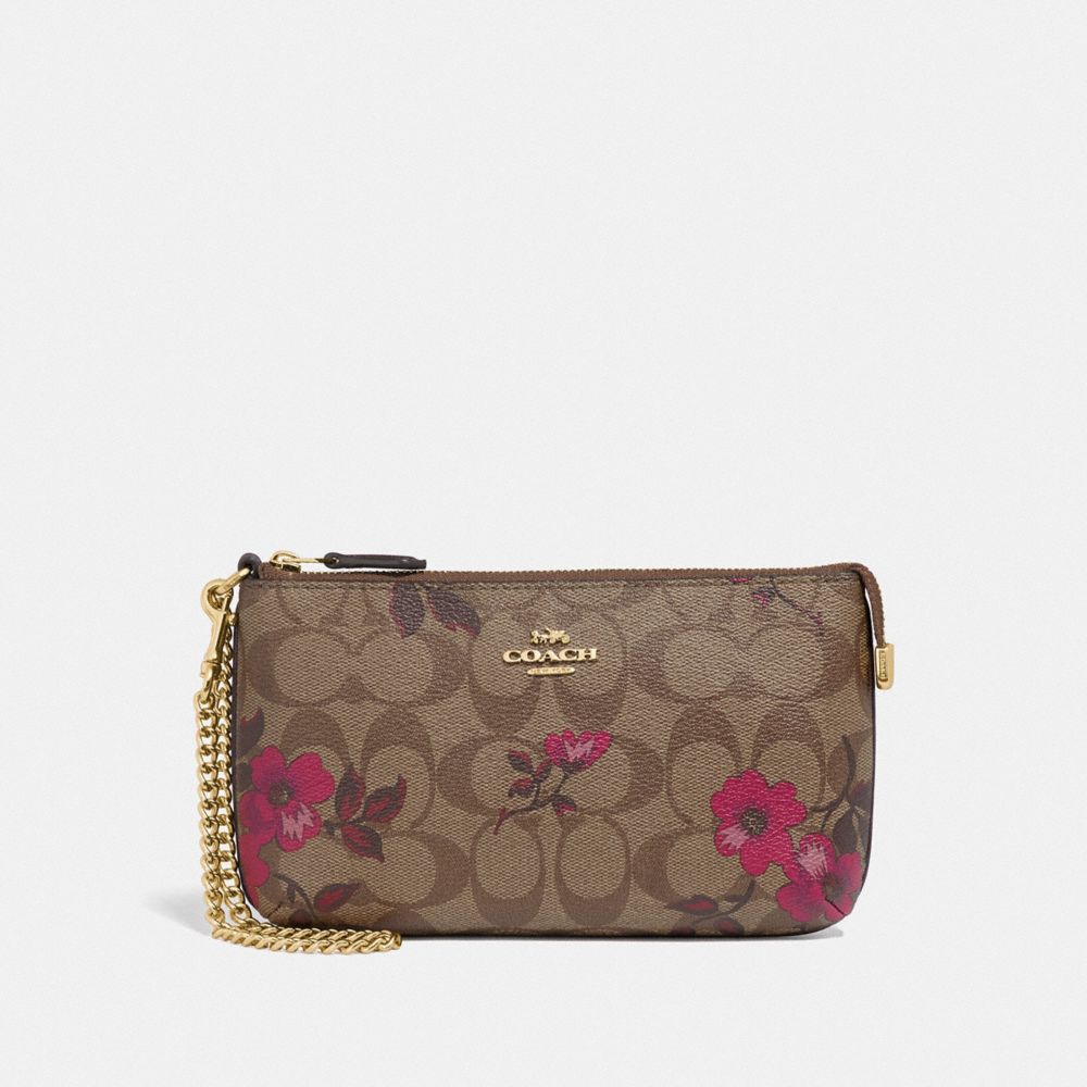 Coach large best sale wristlet outlet