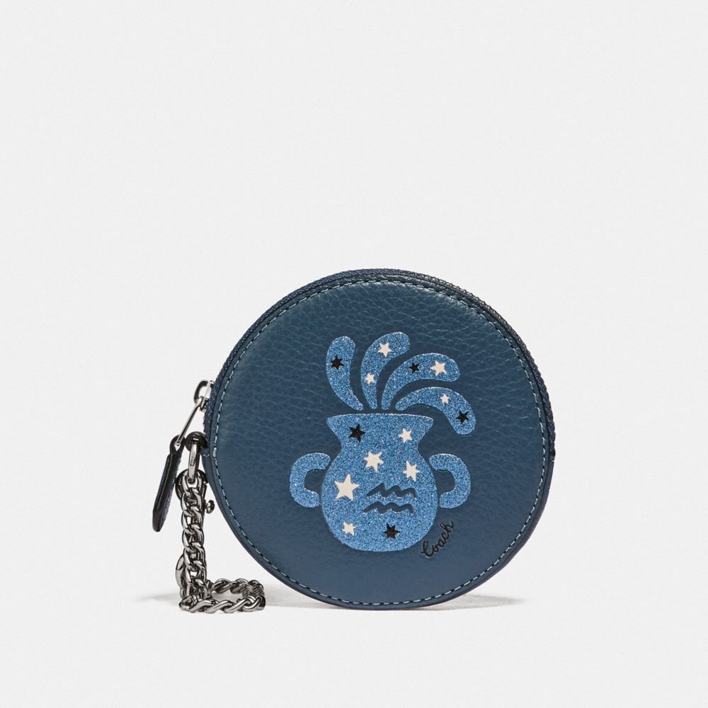 Round discount coin case