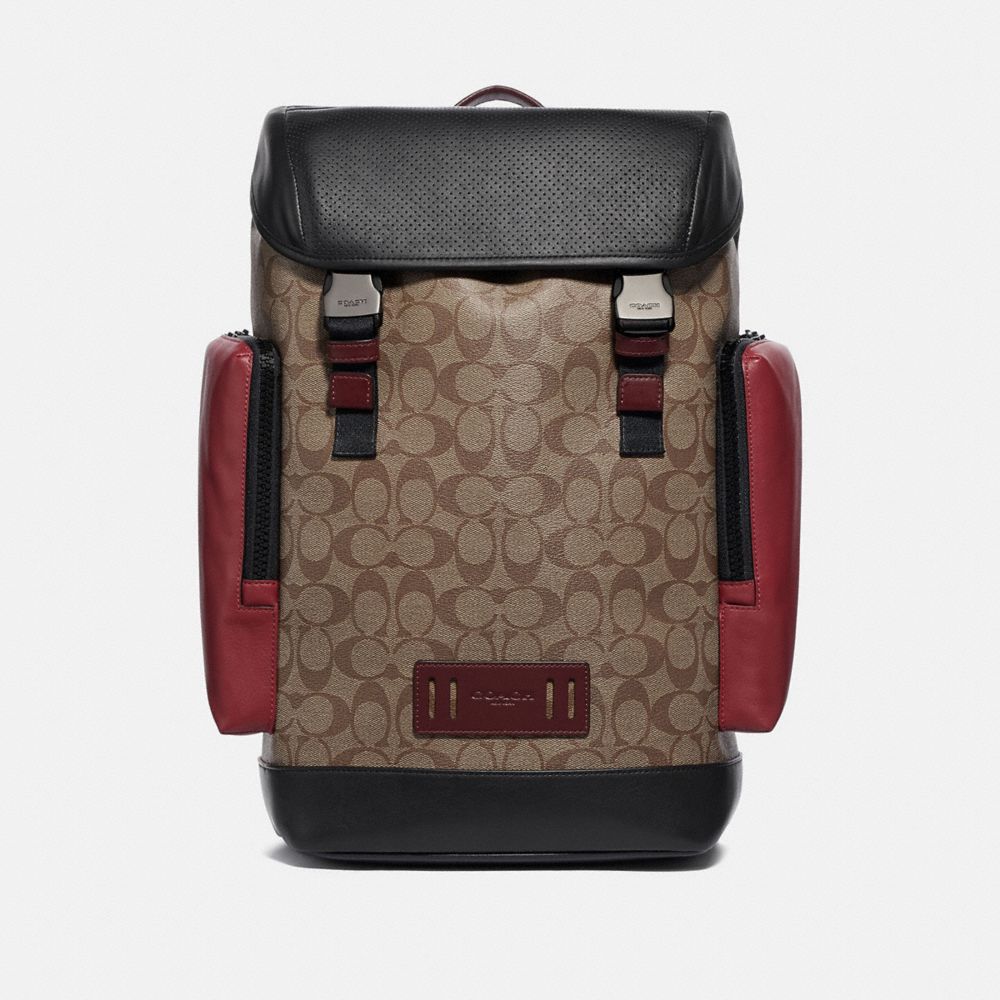 Coach ranger backpack red sale