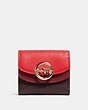 Jade Small Double Flap Wallet In Colorblock