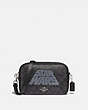 COACH®,STAR WARS X COACH JES CROSSBODY IN SIGNATURE CANVAS WITH MOTIF,Leather,Small,Silver/Black Smoke/Black Multi,Front View