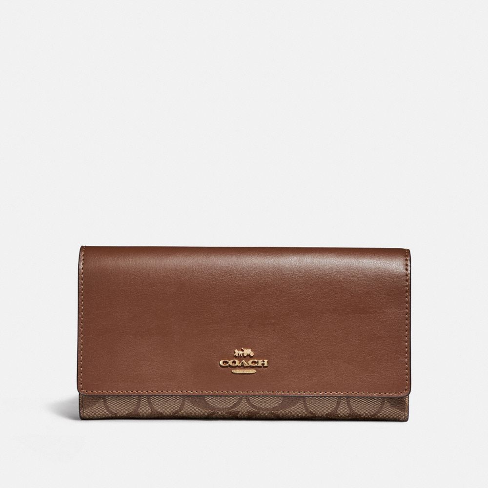 women's coach trifold wallet