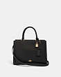 COACH®,ZOE CARRYALL,Leather,Gold/Black,Front View