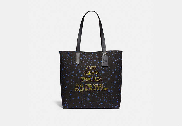 Star Wars X Coach Tote With Starry Print And Scroll Print
