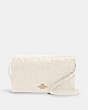 COACH®,HAYDEN FOLDOVER CROSSBODY CLUTCH IN SIGNATURE LEATHER,Gold/Chalk,Front View