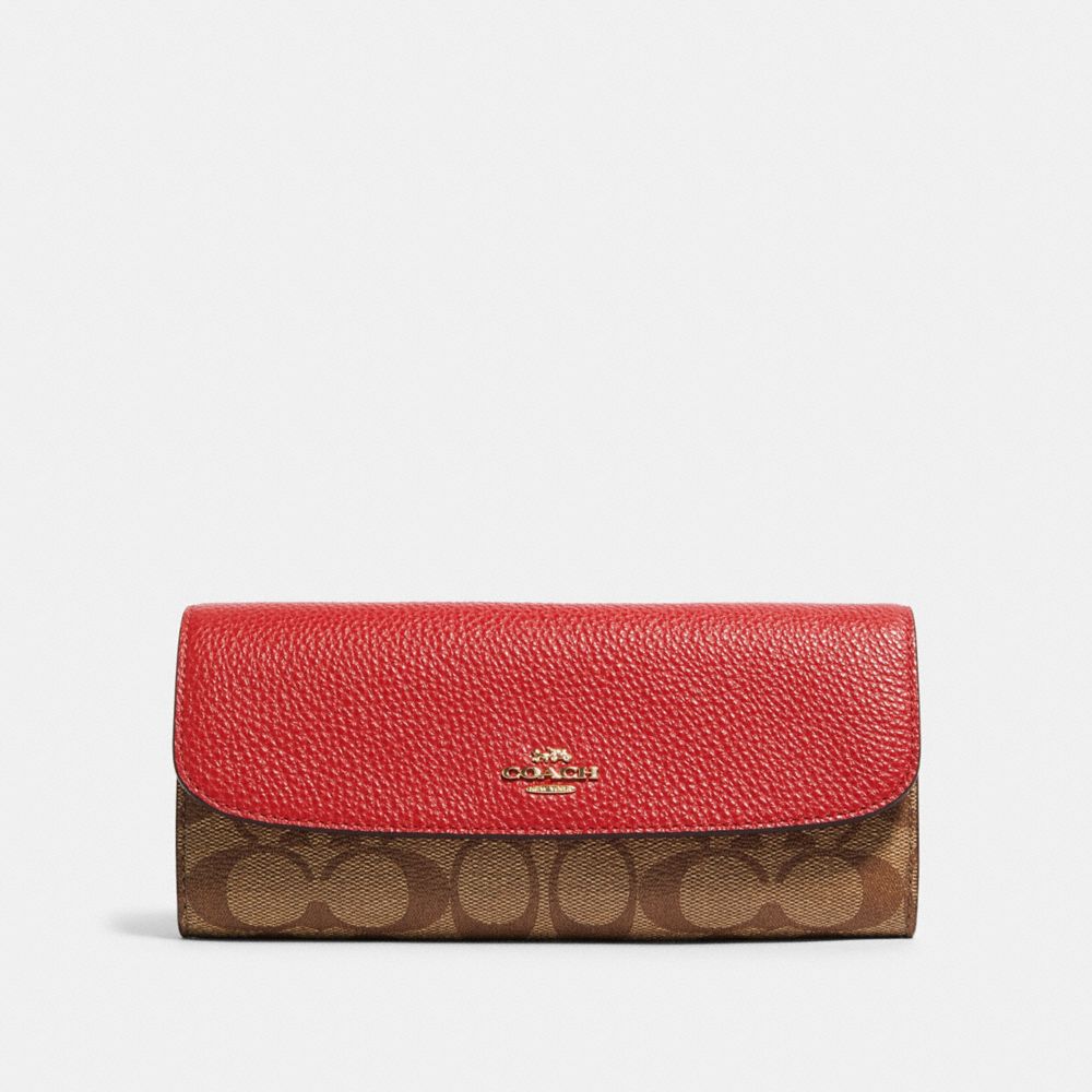 Coach outlet red online wallet