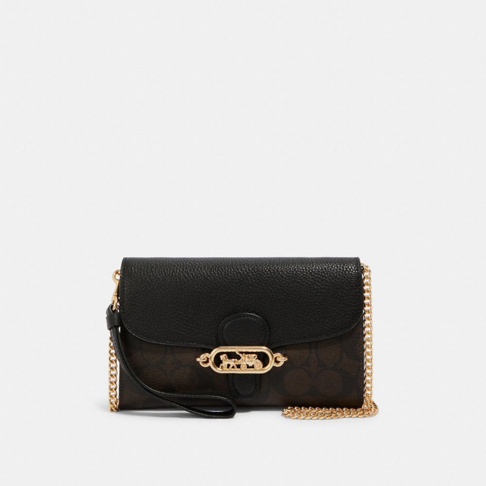 Coach jade chain crossbody in signature canvas new arrivals