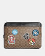 Star Wars X Coach Laptop Case In Signature Canvas With Patches